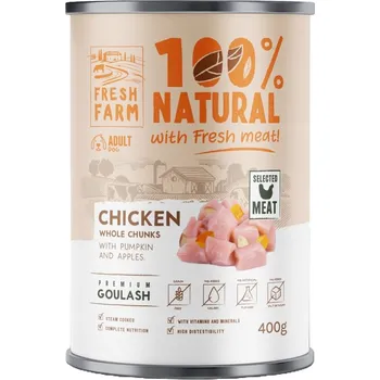 Krmivo pro psa FRESH FARM vlhké krmivo pro psy s kuřecím masem 0,4 kg