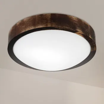 Brilagi - Stropní svítidlo CARVALHO SLIM SMOKEY 1xE27/60W/230V dub pr. 27,5 cm