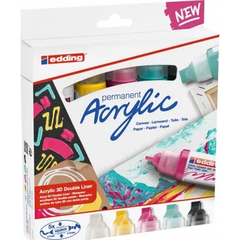 Vícebarevný dekorativní fix Edding 5 ks