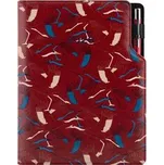 Diář DESIGN týdenní B5 2026 - bordó - Jeřáb