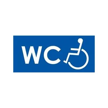 WC PRO INVALIDY, modrá, plast 1 mm 190x90 mm