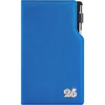 Diář GEP CRYSTAL týdenní kapesní 2026 český - modrá pastelová