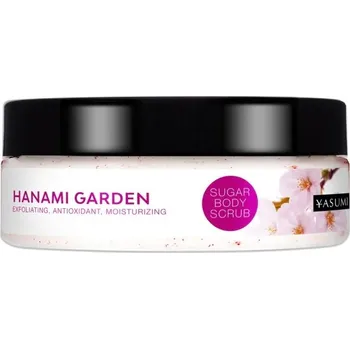 Tělový peeling Yasumi Cukrový peeling na tělo - Hanami Garden Body Scrub 220g