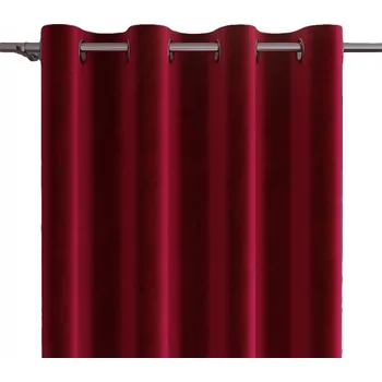 Obraz VELVI oka Závěs 140x260cm 043 Červená