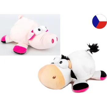 Dekorativní polštářek Magický plyšák 2v1 Kravička / Prasátko 25cm