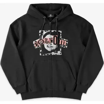 Pánská mikina mikina VOLCOM Stick Stoner Zip ANTIQUE BLACK velikost oblečení M