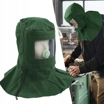 Plynová maska PROFESIONÁLNÍ OCHRANNÁ MASKA / PŘILBA PRO PÍSKOVÁNÍ