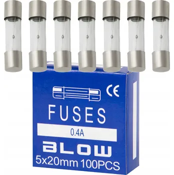 Vrták Skleněná pojistka Blow 0,4 A