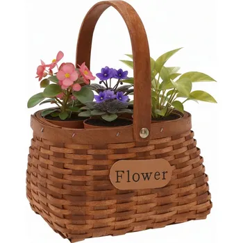 Úložný box Košík dřevěný hnědý 1 ks