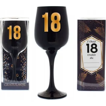 Sklenice Sklenice k 18. narozeninám dárek na oslavu, památka