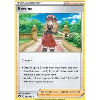 Sběratelská karetní hra Pokémon SIT 164/195 Serena - Silver Tempest Stav: Near Mint, Verze: NORMAL
