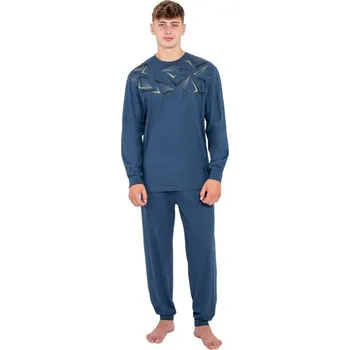 Pánské pyžamo Pánské pyžamo ZIGR PDRL Modrá XL