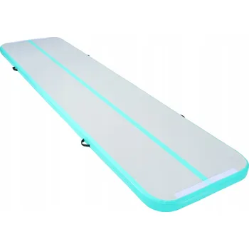 podložka na cvičení Obdélníkový Vzduchový Polštář 398x101x10CM s Elektrickou Pumpou, Zelený