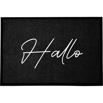 Rohožka Vstupní rohožka černá dekorativní Dárek do domu | Hallo 60x40 cm