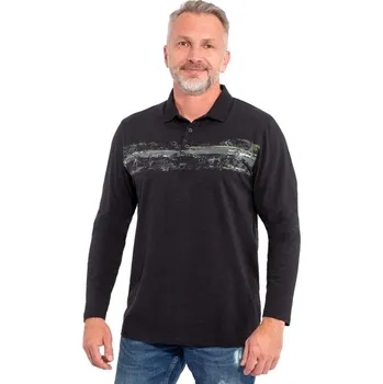 Pánské tričko Pánské tričko s límečkem HEBOL Černá L