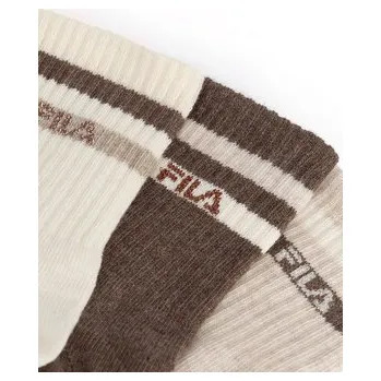Pánské ponožky Krátké ponožky Fila F8207-AW24 (3-pack) Écru 27_30