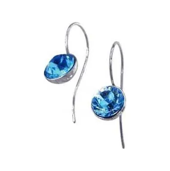 Náušnice Náušnice modré Swarovski elements (Náušnice s krystaly)