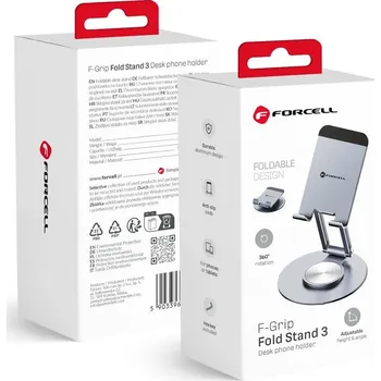 Stojan Forcell F-Grip Fold Stand 3 360 Desk Holder Grey