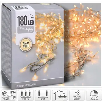 Vánoční světelná dekorace Vánoční světýlka - LED 180 - teplá bílá