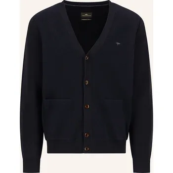 Pánský svetr Fynch-Hatton Pánský Pletený Kardigan, tmavě modrá, L