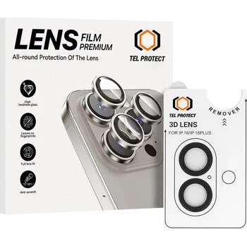 Tvrzené sklo Tel Protect 3D Lens na čočky fotoaparátu pro iPhone 17 black