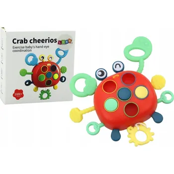 Hračka pro nejmenší Senzorický krab Interaktivní vzdělávací Hračka pro děti Kousátko