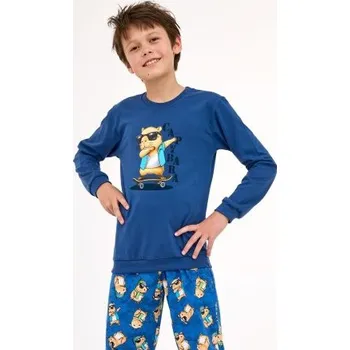 Chlapecké pyžamo Chlapecké pyžamo Cornette Capybara Modrá 122-128