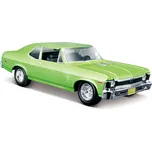 MAISTO 1970 Chevrolet Nova SS metal světle zelená 1:24