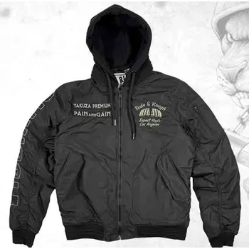 Pánská větrovka YAKUZA Černá bomberová bunda 3960 - 4XL