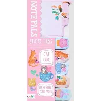 Samolepící kartičky Kočičí kavárna Kancelářský zápisník NOTES Návštěvník