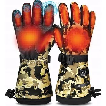 Rukavice Zimní vyhřívané rukavice nepromokavé voděodolné 3000mAh výdrž 10h velikost L