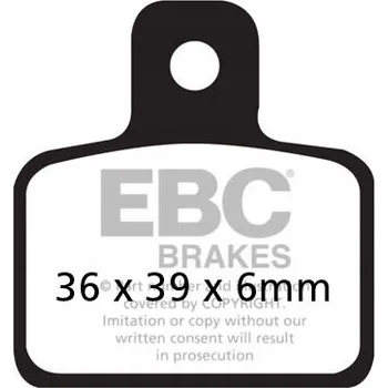 Brzdová destička Brzdové destičky EBC FA351TT