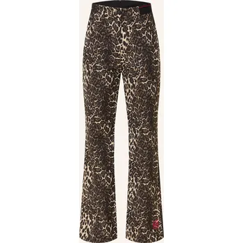 Dámské kalhoty Sportalm Dámské Kalhoty S Třpytivou Přízí, krémová / hnědá /...