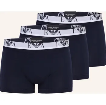 Pánské spodní prádlo Emporio Armani Pánské Boxerky, 3 Kusy V Balení, tmavě modrá, 54