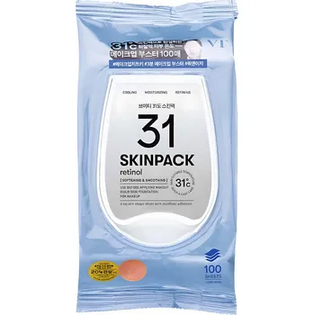 VT Cosmetics – Retinol Smooth 31 Skin Pack – Tonizační polštářky s retinolem pro přípravu pleti na make-up – 100 ks