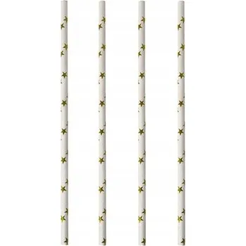 Jednorázové nádobí Papírová Brčka Papstar 100 ks