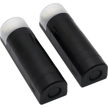 Pohon brány DS078A BEAM FLASH - fotobuňky s nastavitelnou optikou 180° a dosahem 30 m, vestavěná výstražná LED lampa