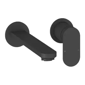 Vodovodní baterie Ravak Chrome II Umyvadlová baterie pod omítku, 2-otvorová instalace, s tělesem, matná černá, X070592