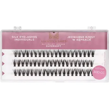 Umělé řasy Many Beauty Supersoft Hedvábné řasy v trsech 0,07 mm - 30D CC - 13 mm