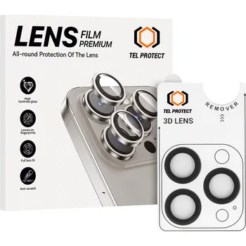 Tvrzené sklo Tel Protect 3D Lens na čočky fotoaparátu pro iPhone 17 Pro-17 Pro Max black