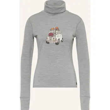 Dámský svetr Super.Natural Dámský Svetr Carski Roll Neck, šedá / bílá, 36