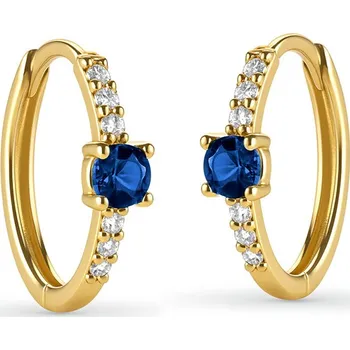 Náušnice Brilio Luxusní kruhy ze žlutého zlata se zirkony 14/513.471Z-N + 2 měsíce na vrácení zboží