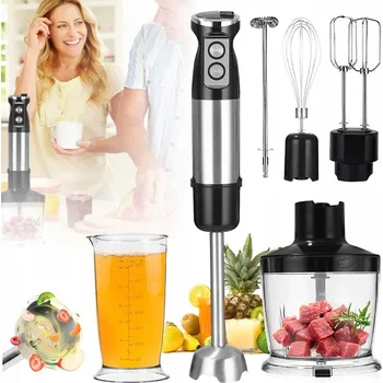 KUCHYŇSKÝ RUČNÍ MIXÉR MULTIFUNKČNÍ MIXÉR LAHEV NA PITÍ ROBOT TURBO 600W 6v1