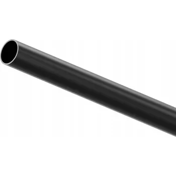 Šatní skříň Trubka pro nábytkovou šatní skříň 25 mm x 1,5 cm ČERNÁ MATNÁ 200 cm