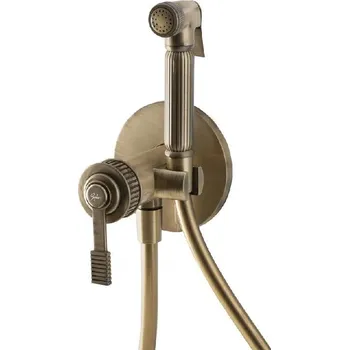 Sapho Versi - Bidetová baterie pod omítku, se sprškou, s tělesem, bronz RV013/18