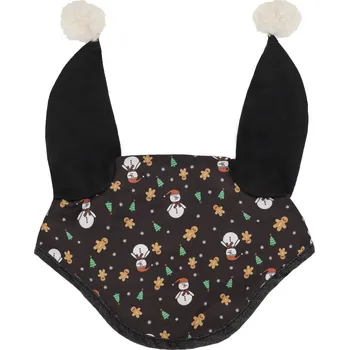 Koňská maska proti hmyzu QHP Čabraka Christmas QHP, snowman FULL