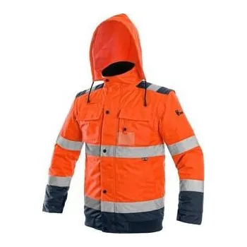 pracovní bunda Bunda CXS LUTON, výstražná, pánská, oranžovo-modrá, vel. M
