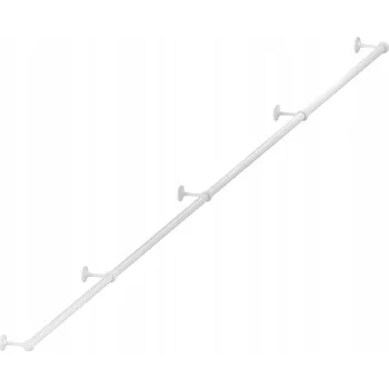 Madlo do koupelny SCHODIŠŤOVÉ ZÁBRADLÍ MADLO NA SCHODY BÍLÉ fi 25mm 400 cm NAZARE