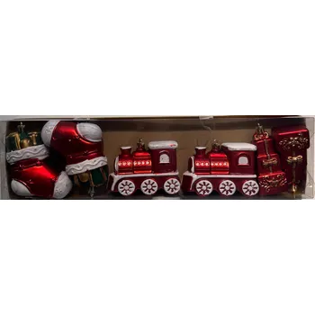 Vánoční dekorace VÁNOČNÍ BAŇKY NA STROMEČEK ZÁVĚSNÉ NEROZBITNÉ OZDOBY NA VÁNOČNÍ STROMEČEK 6 KUSŮ VÁNOČNÍ OZDOBY