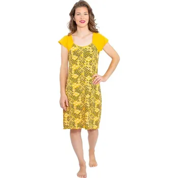 Dámská noční košile Dámská noční košile ZAHAJA NKKR Žlutá XL